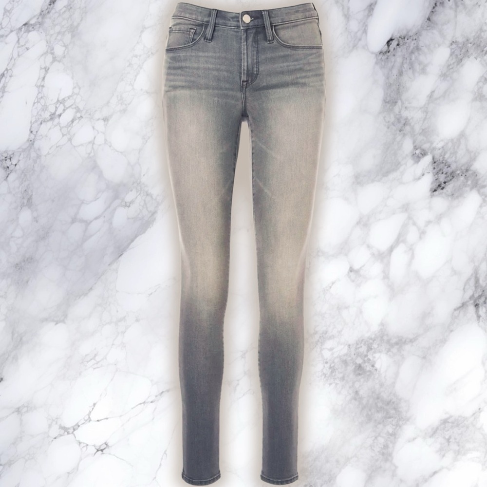 Athleta ‘Sculptek Gray Denim Skinny Leg Ankle Length Jeans’ Size 8